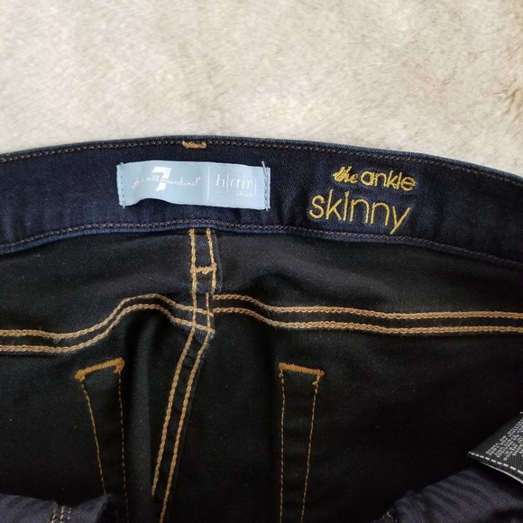 7 for all mankind b(air) the ankle skinny jean 30 - Picture 4 of 6